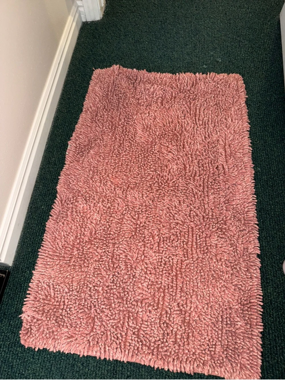 Casaluna Plush Shag Bath Rug - Dusty Rose